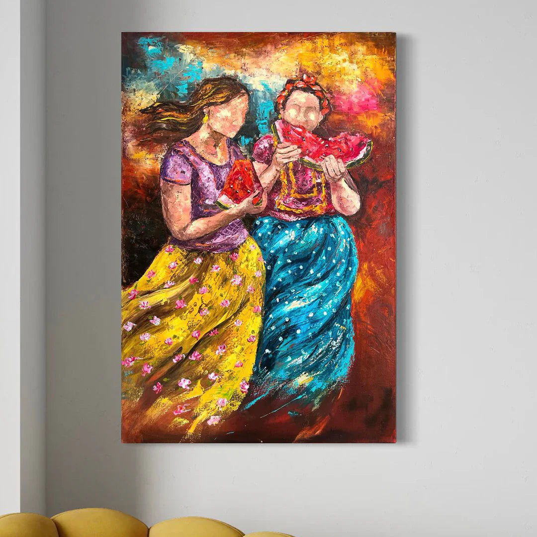 肉筆油彩画 額装 】 GALERIA DE PINTURA MEXICANA ➤ Arte Mexicano