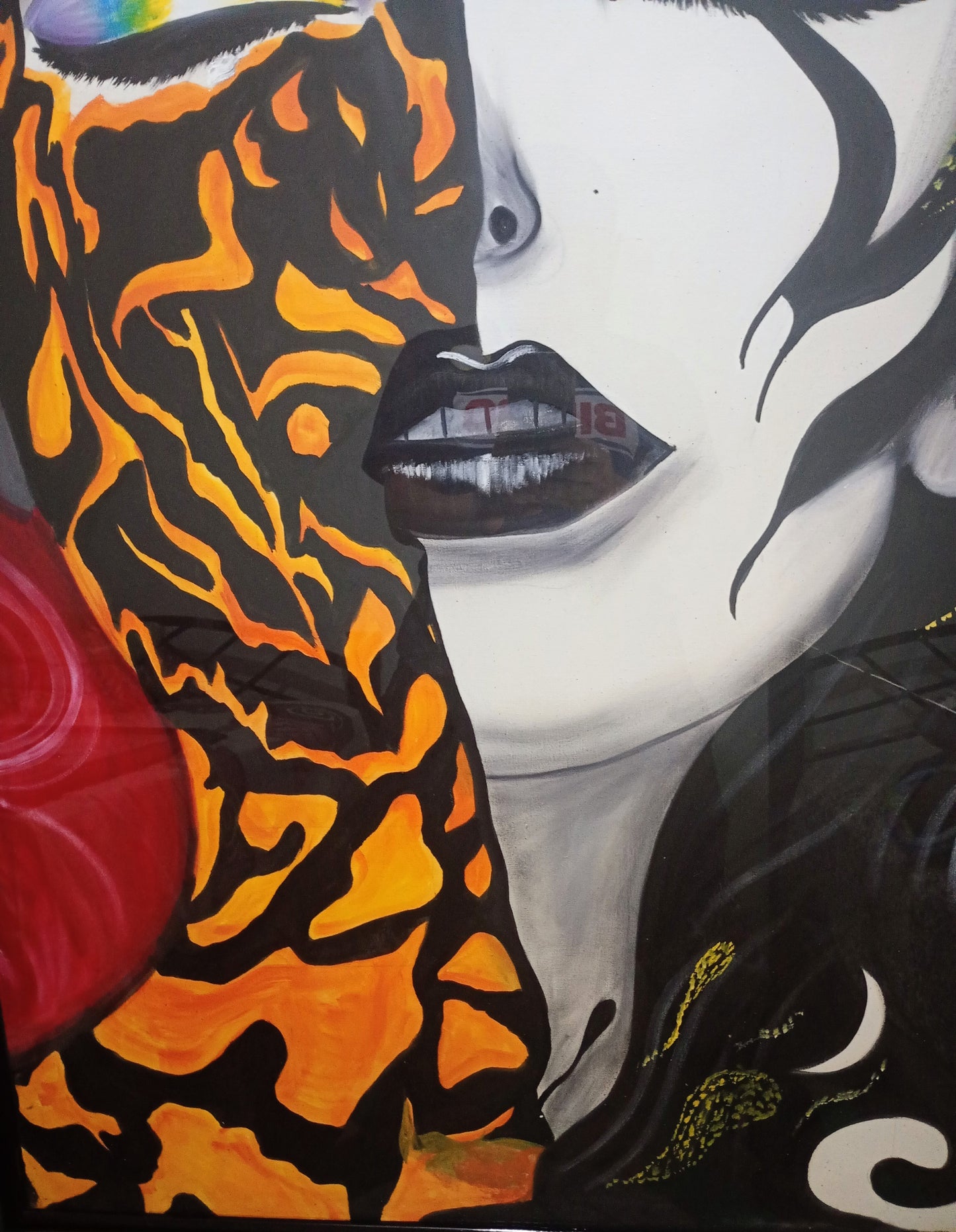 cuadro surrealista-Lady Pyra