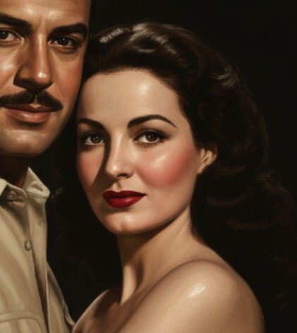 Obra de arte original - Maria Felix y Pedro Infante