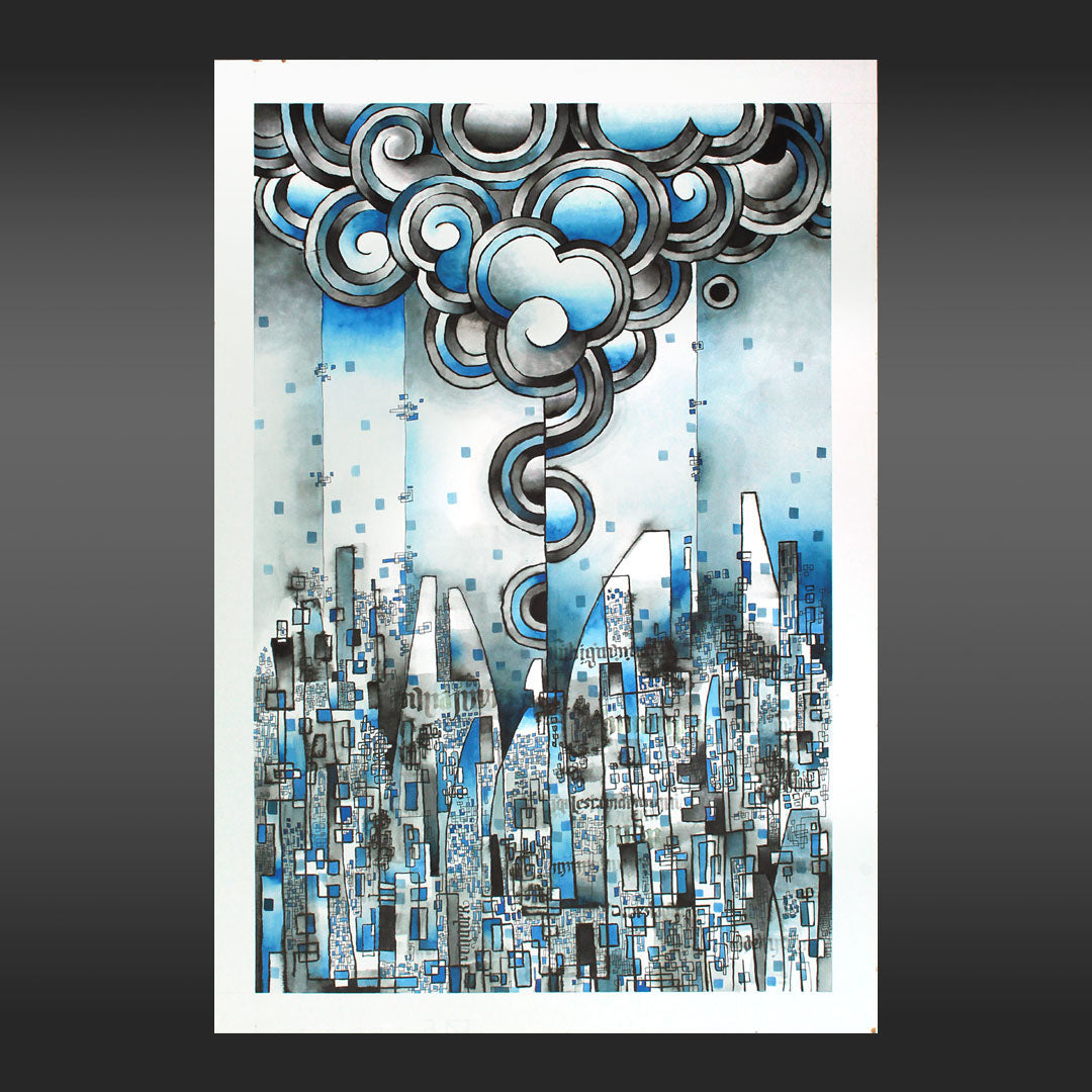 Lluvia azul