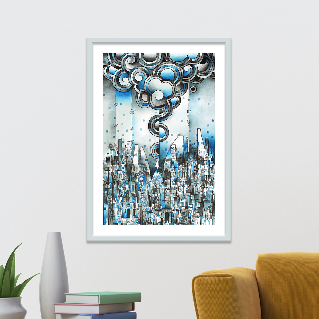 Lluvia azul