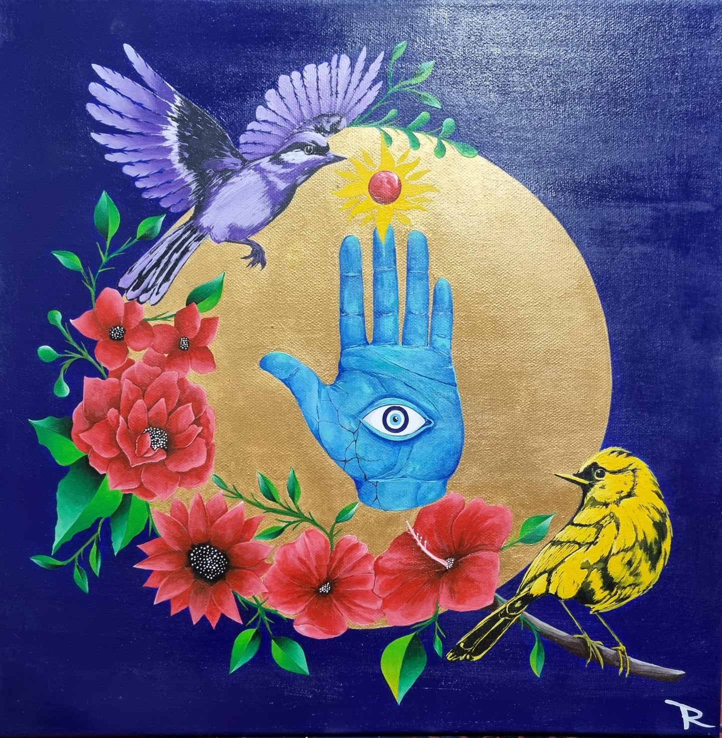 Aves de protección el ojo y el sol.