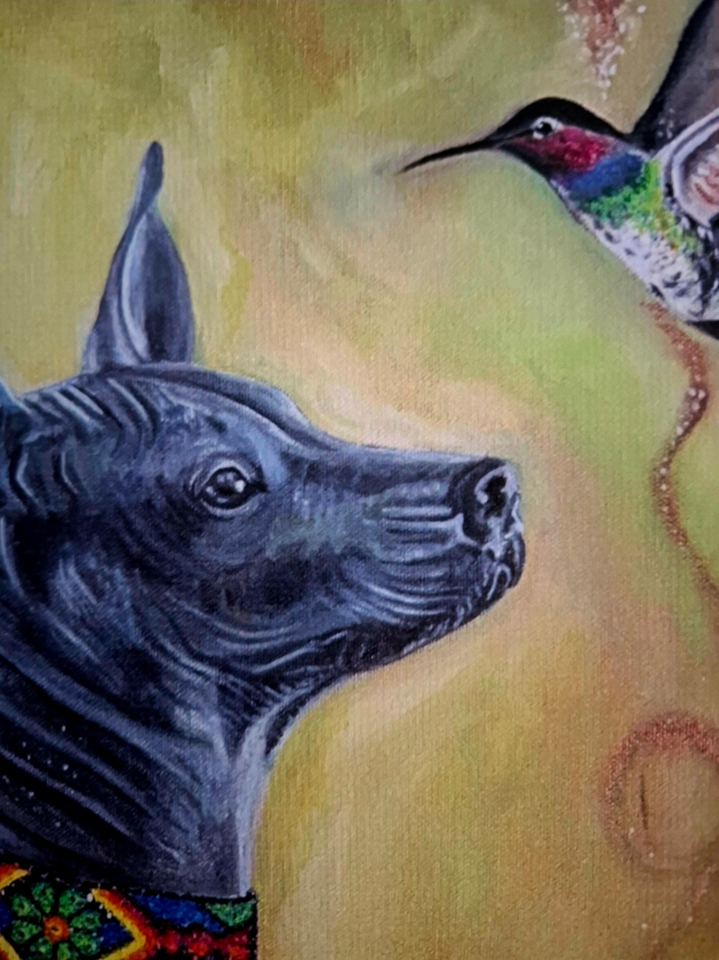 Prints de obra de arte original - Huitzil y Xólotl