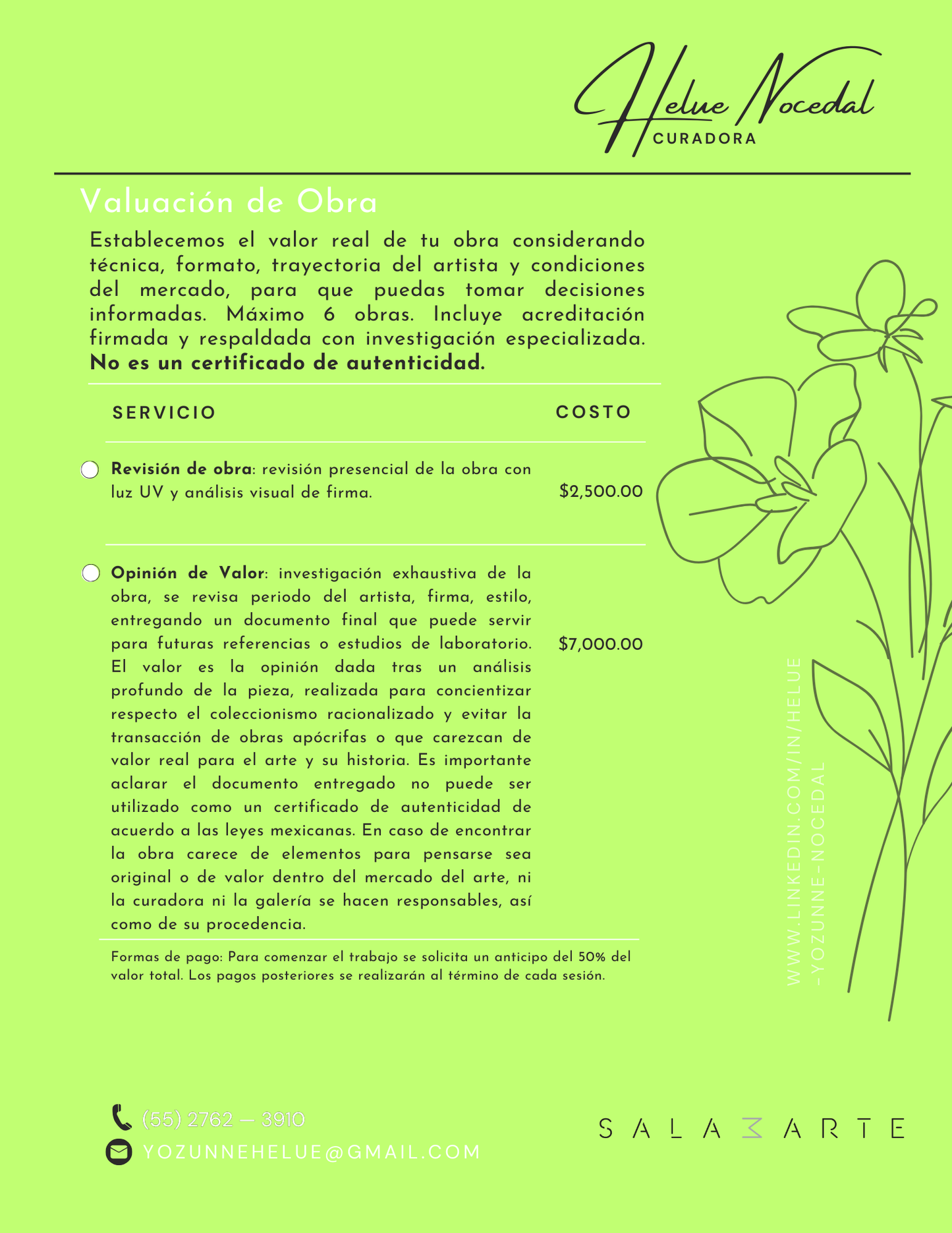 Valuación de obra