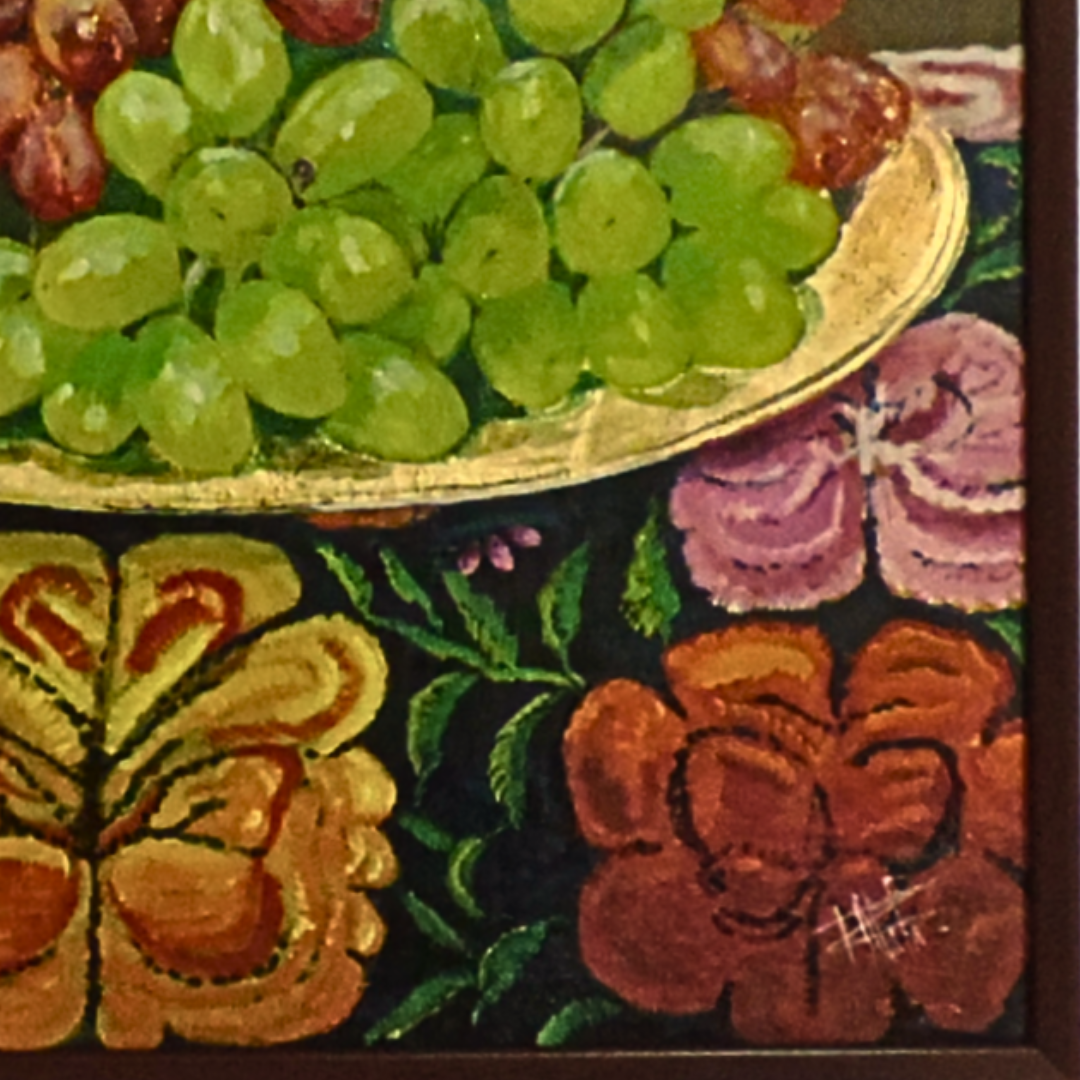 OBRA DE ARTE ORIGINAL- UVAS Y MANTILLA