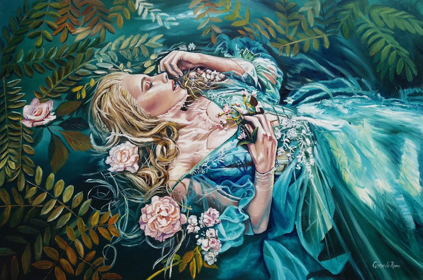 Mujer Flotando
