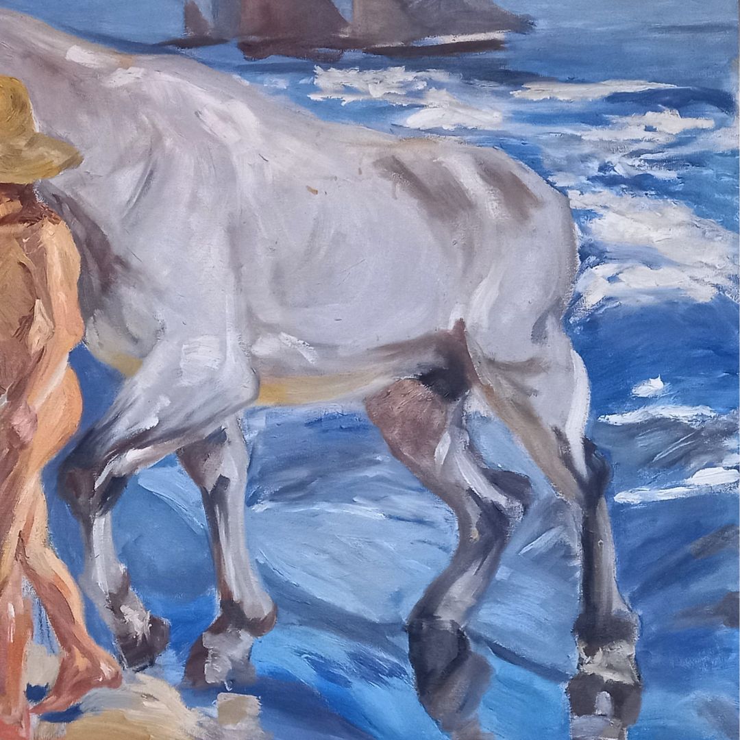 El baño del caballo