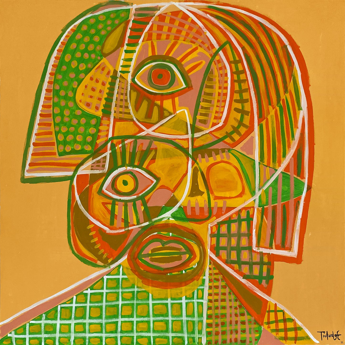 Retrato en amarillos