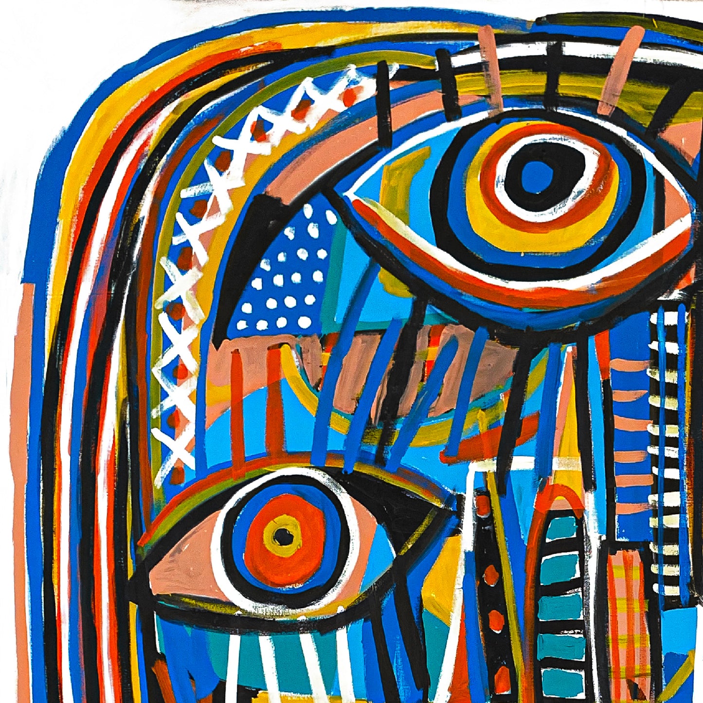 Retrato en fondo blanco