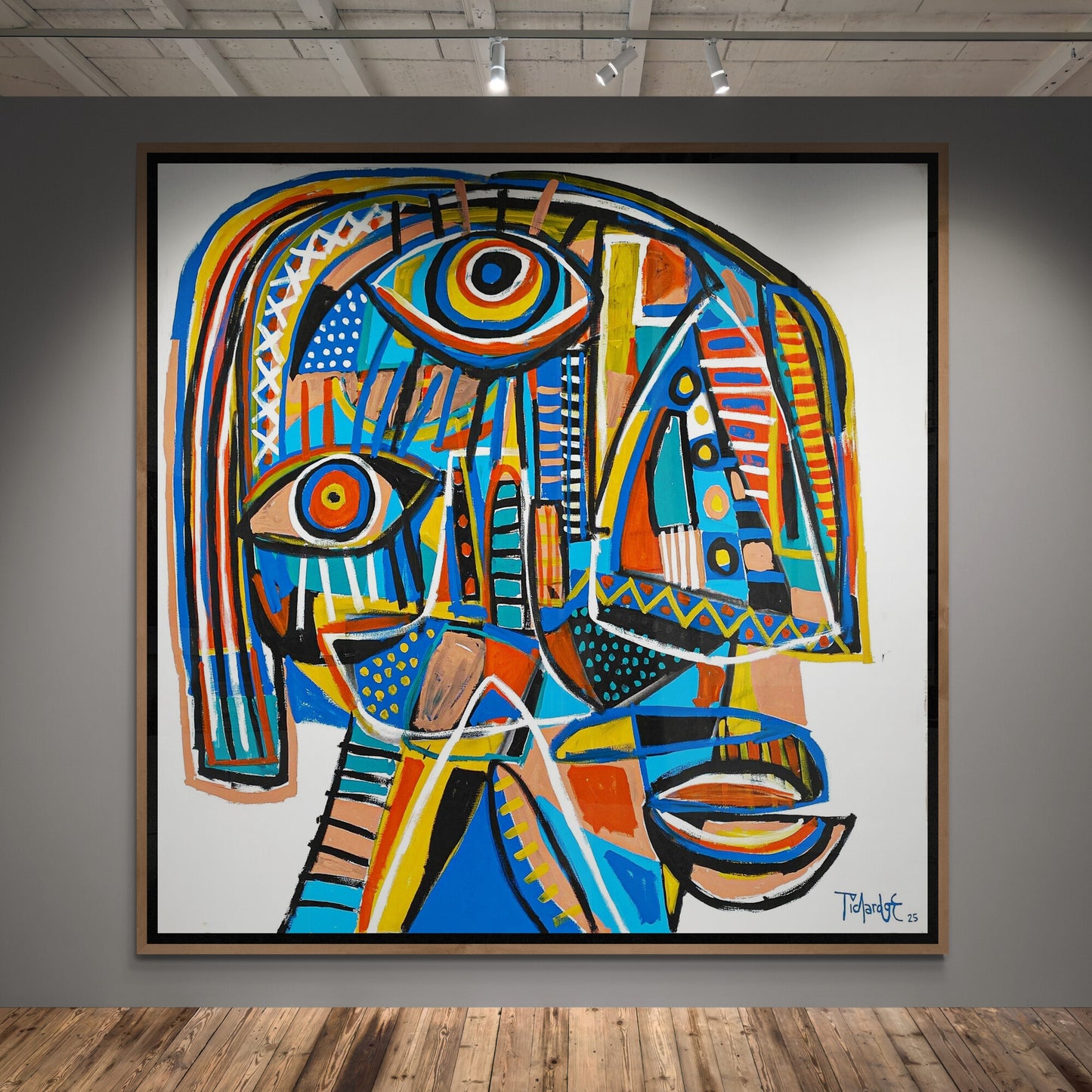 Retrato en fondo blanco