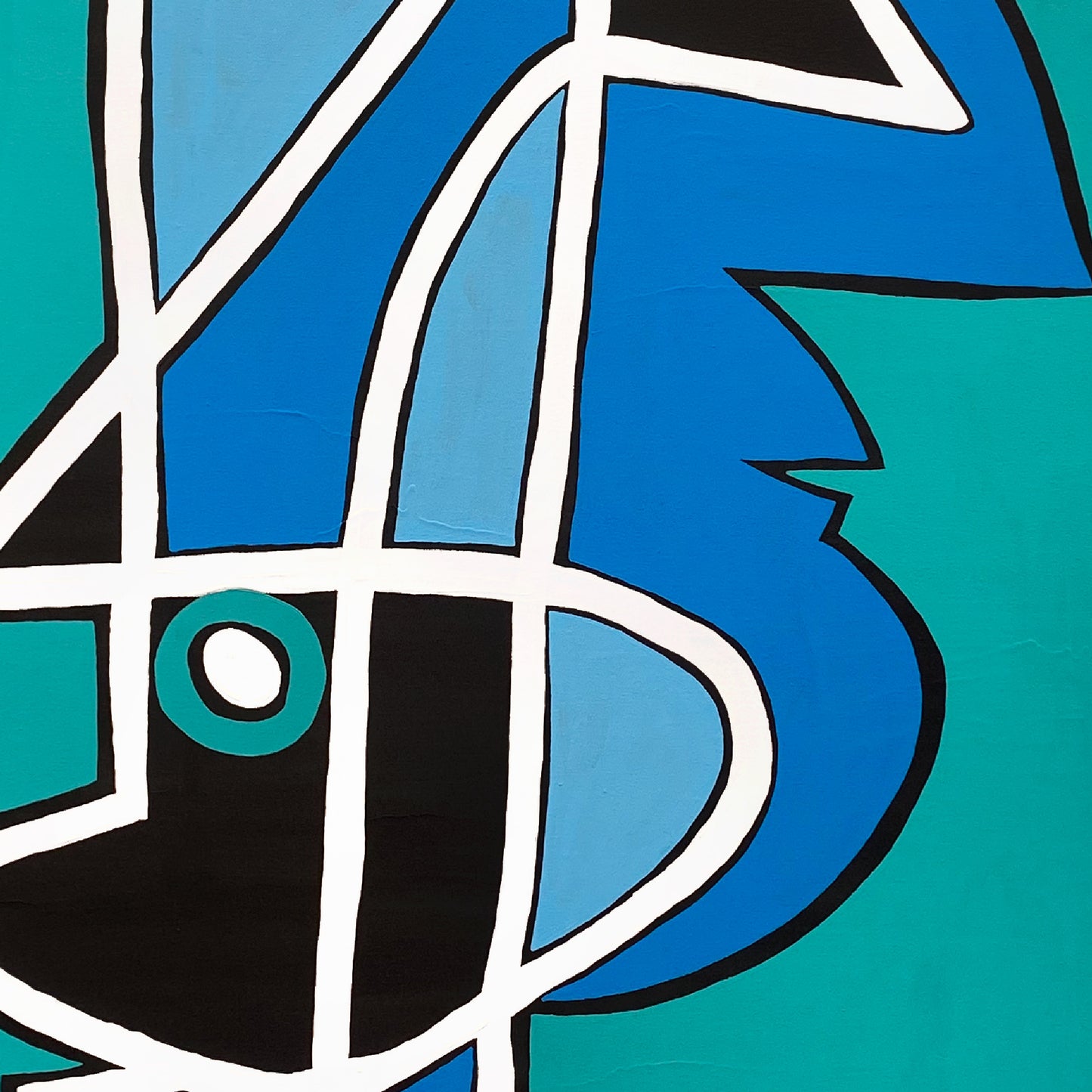 Retrato en azules