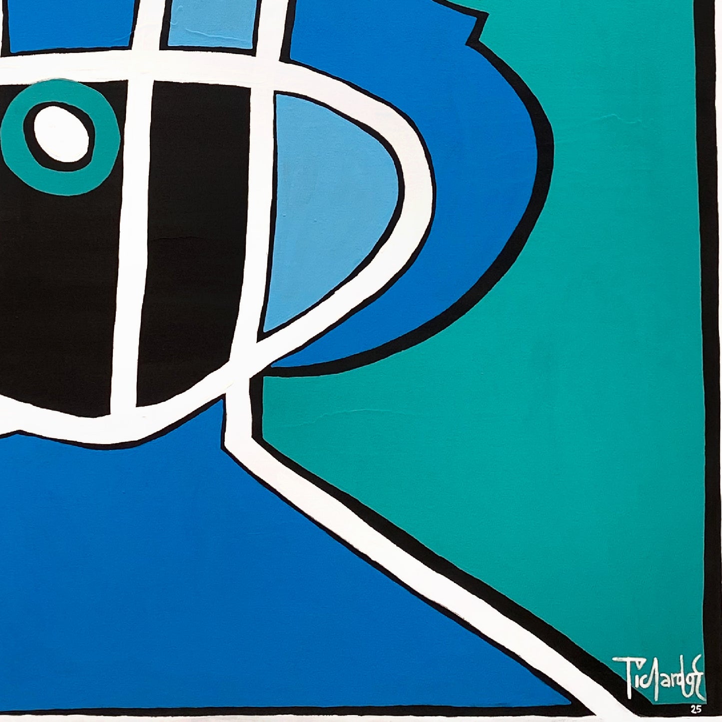 Retrato en azules