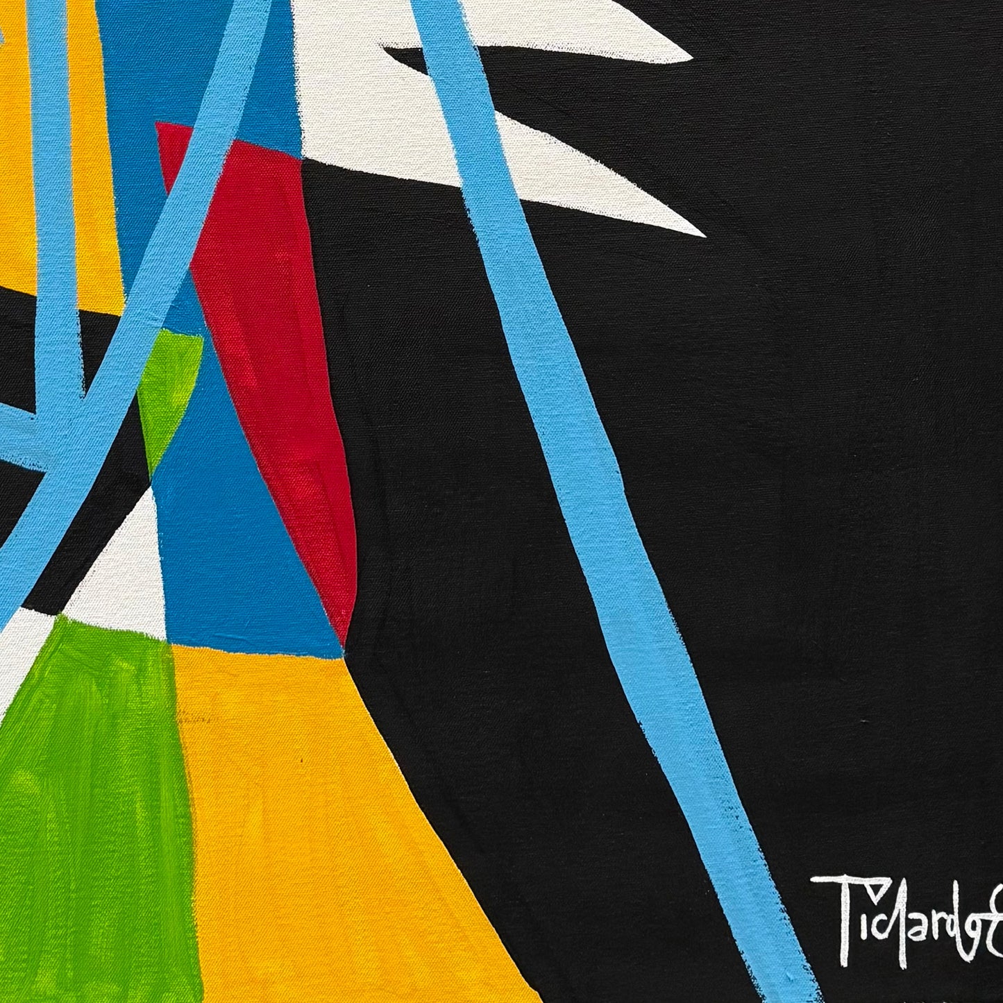 Retrato en fondo negro