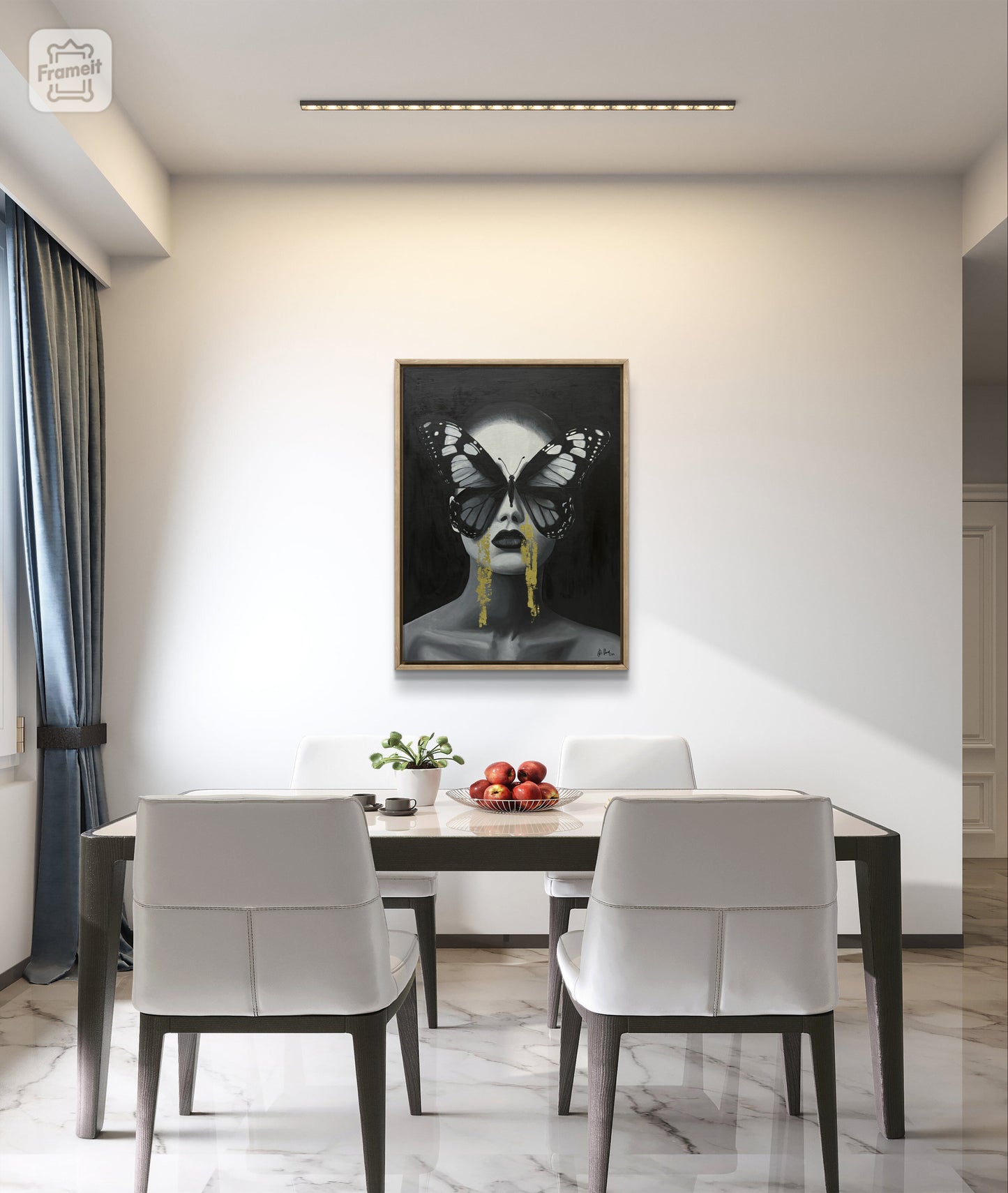 Tears behind a butterfly