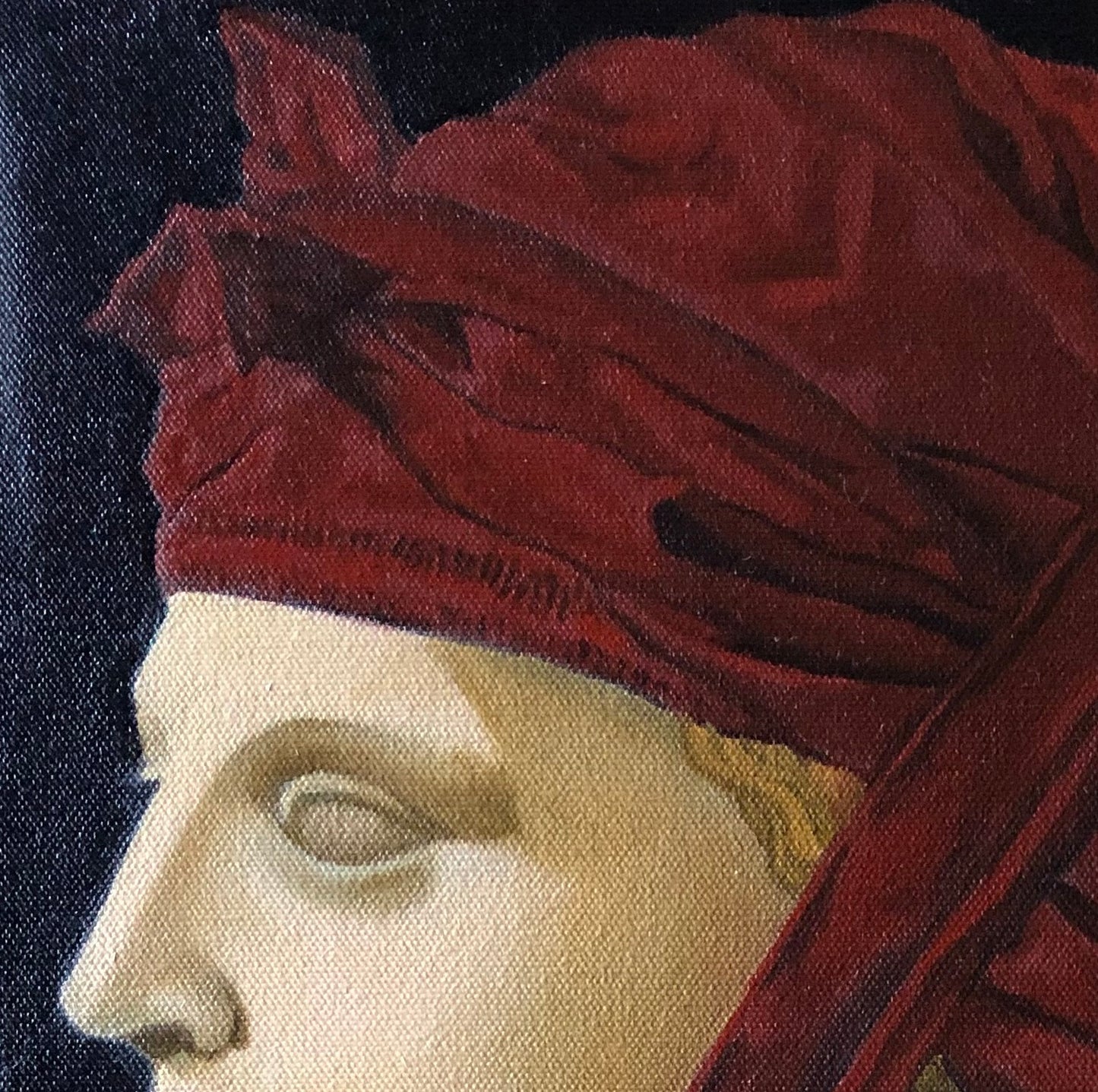 Mujer en turbante (Copia pintada de Jacques Louis David)