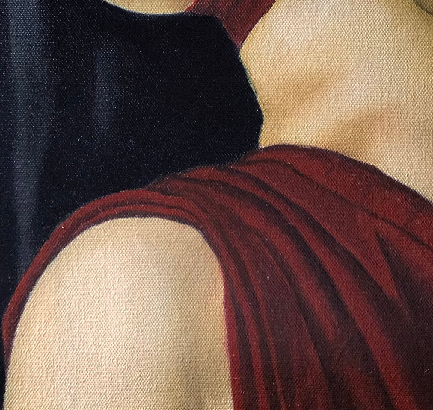 Mujer en turbante (Copia pintada de Jacques Louis David)