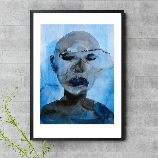Susurros del azul IV (Fine Art Print)