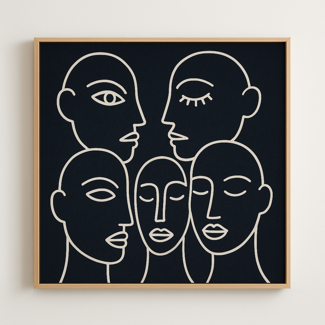 Cuadro minimalista – Rostros del Ser