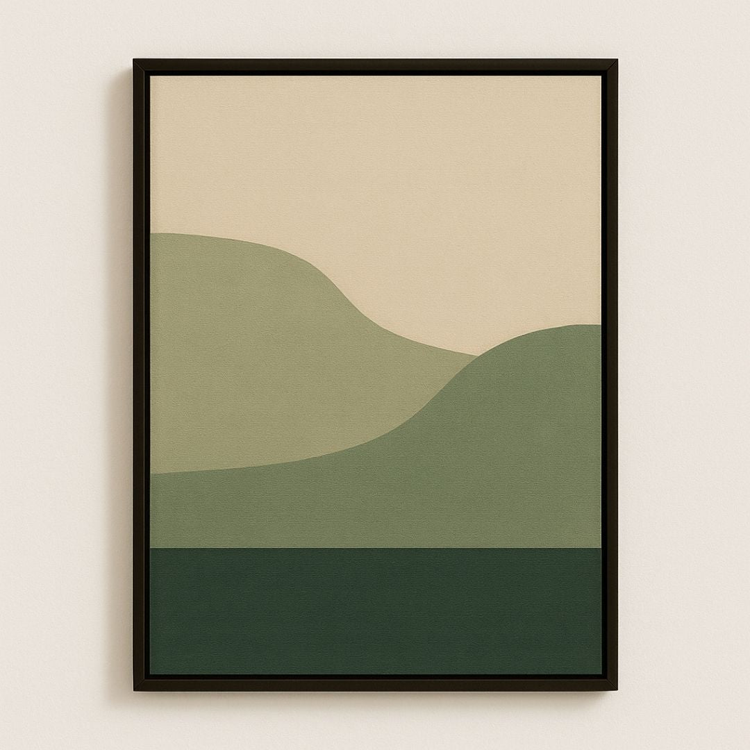 Cuadro abstracto decorativo – Montañas Silentes