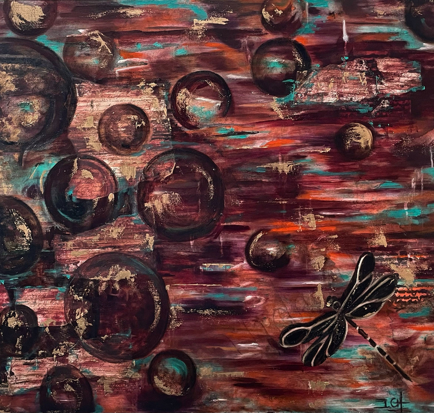 Cuadro abstracto - Enero en Palabras