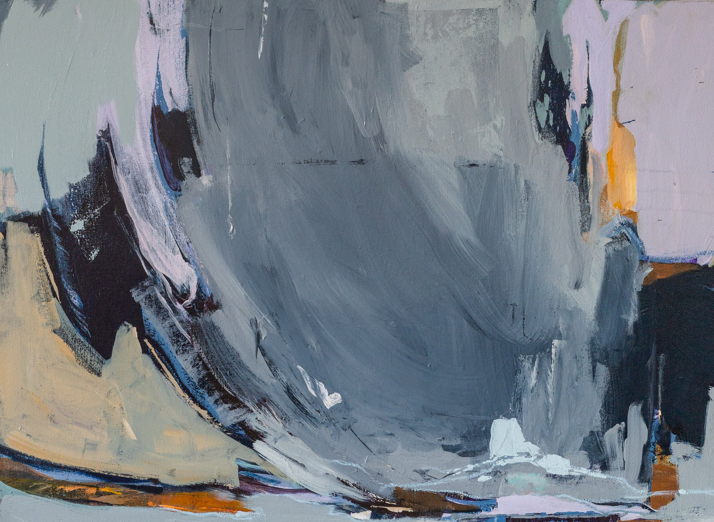 El cielo de nubes moradas