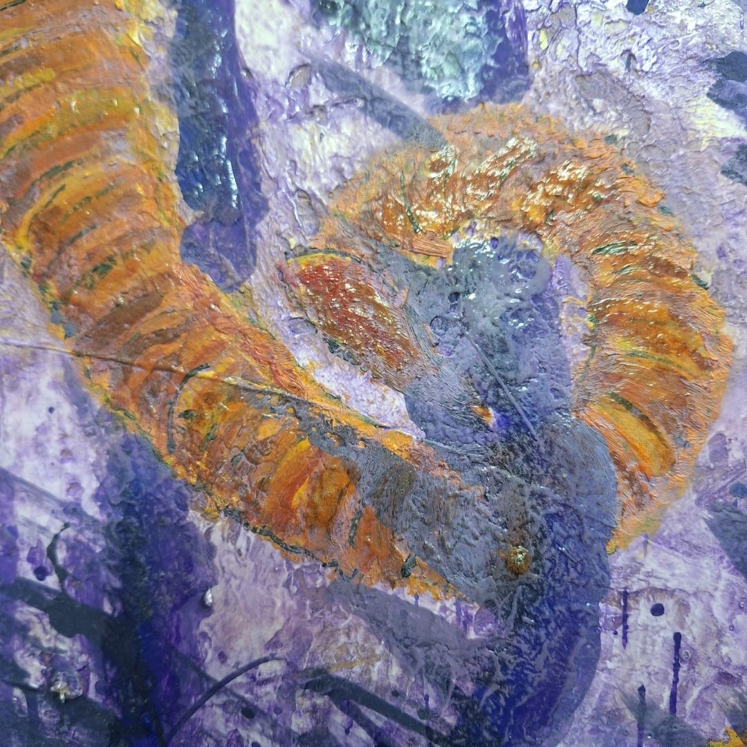 SEA HOURSES IN PURPLE