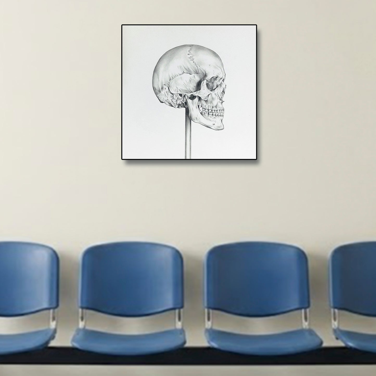 Obra de arte original - Cráneo Lateral