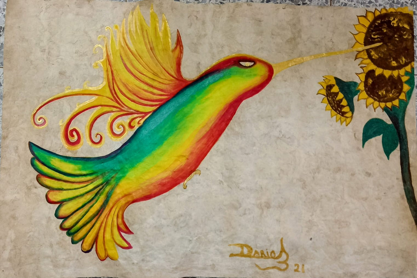 Colibrí mensajero del alma