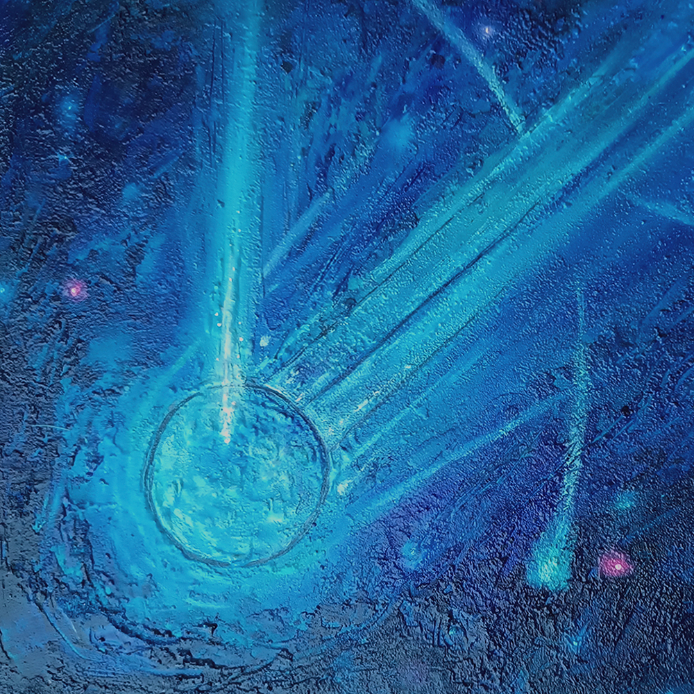 Cuadro al óleo - Cometa