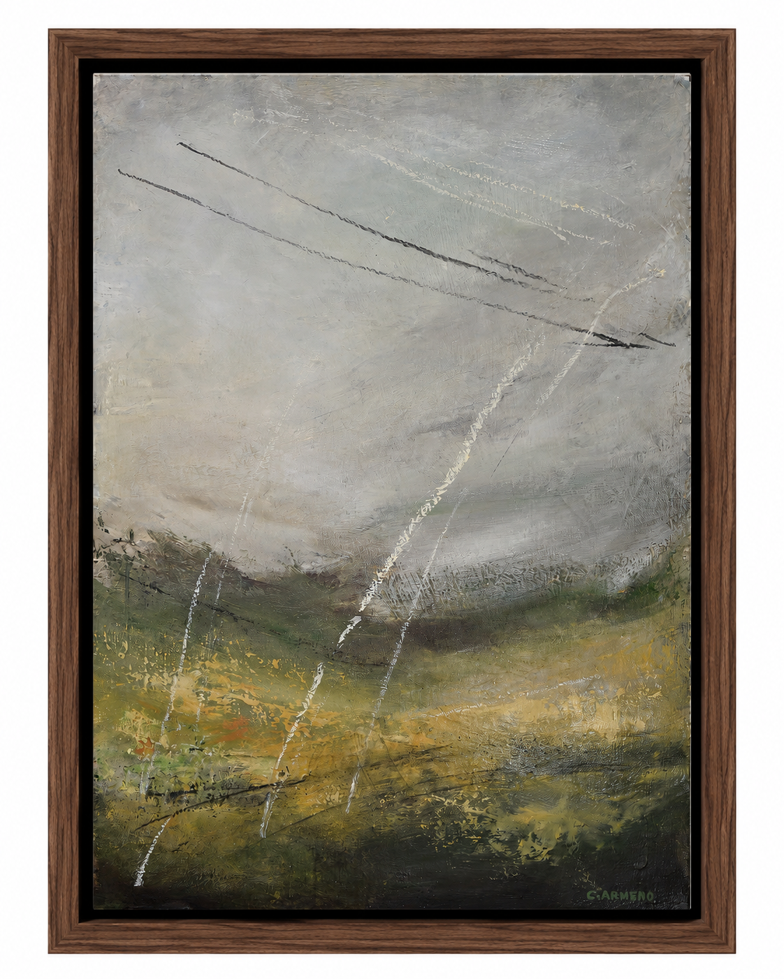 Pintura acrílica - Dentro de la tierra