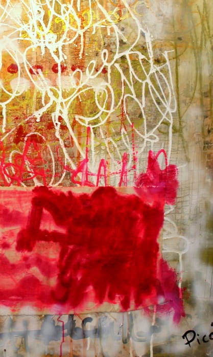 "Diálogos del Alma" es un encuentro visceral entre color y emoción. Trazos impulsivos revelan una conversación interna, caótica y luminosa, donde el alma se expresa sin filtros ni palabras.