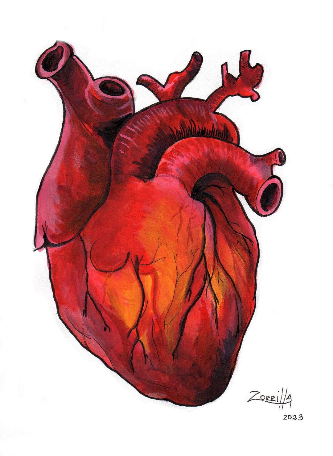 Corazón en llamas