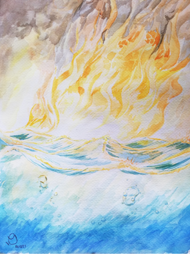 Fuego en el agua