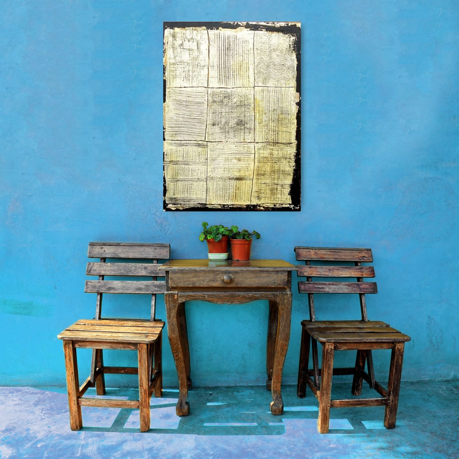 "Huellas escritas" evoca memorias y emociones a través de texturas y trazos que simulan escritura. Es un diario visual donde cada marca sugiere una historia íntima sin palabras.