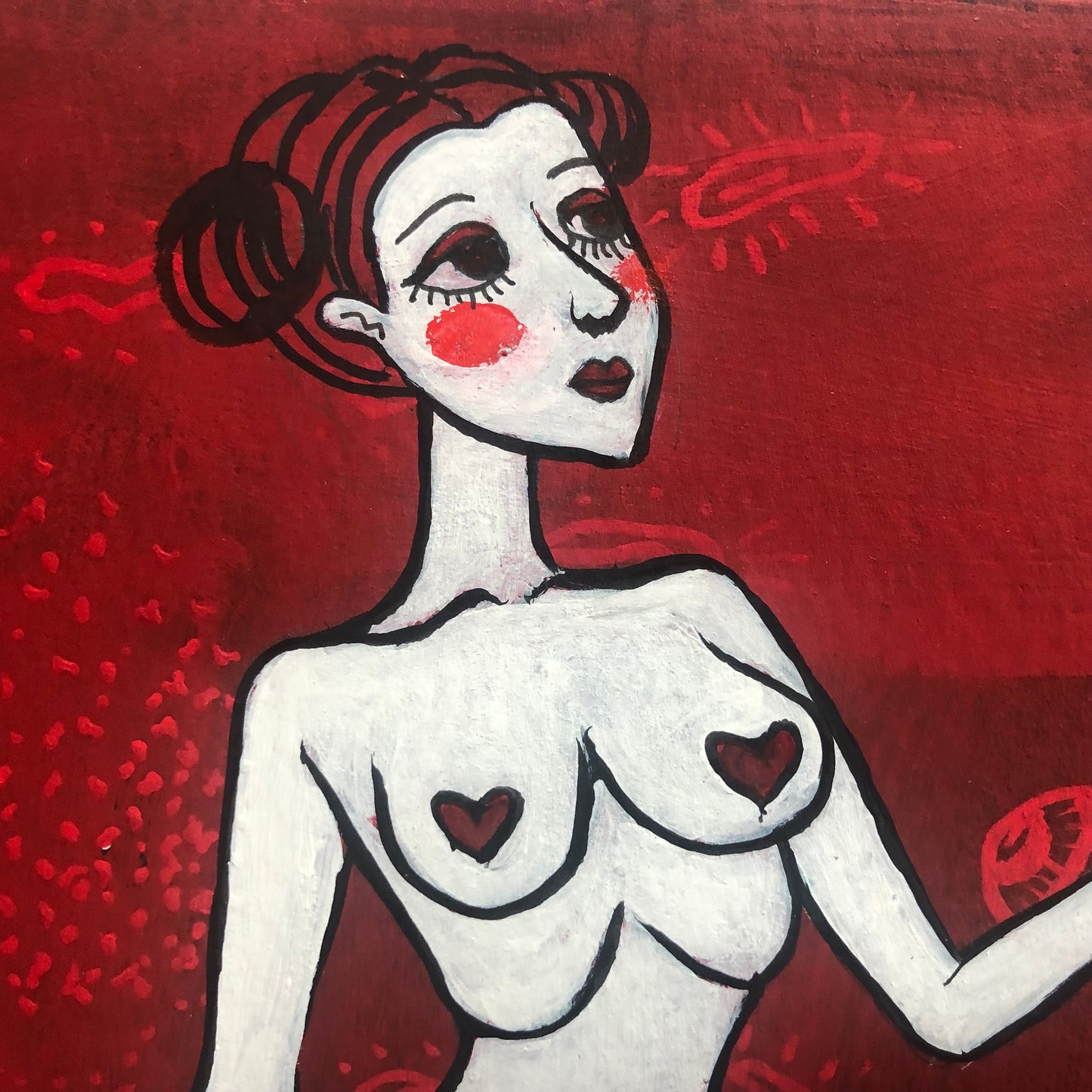 Mujer en lagarta