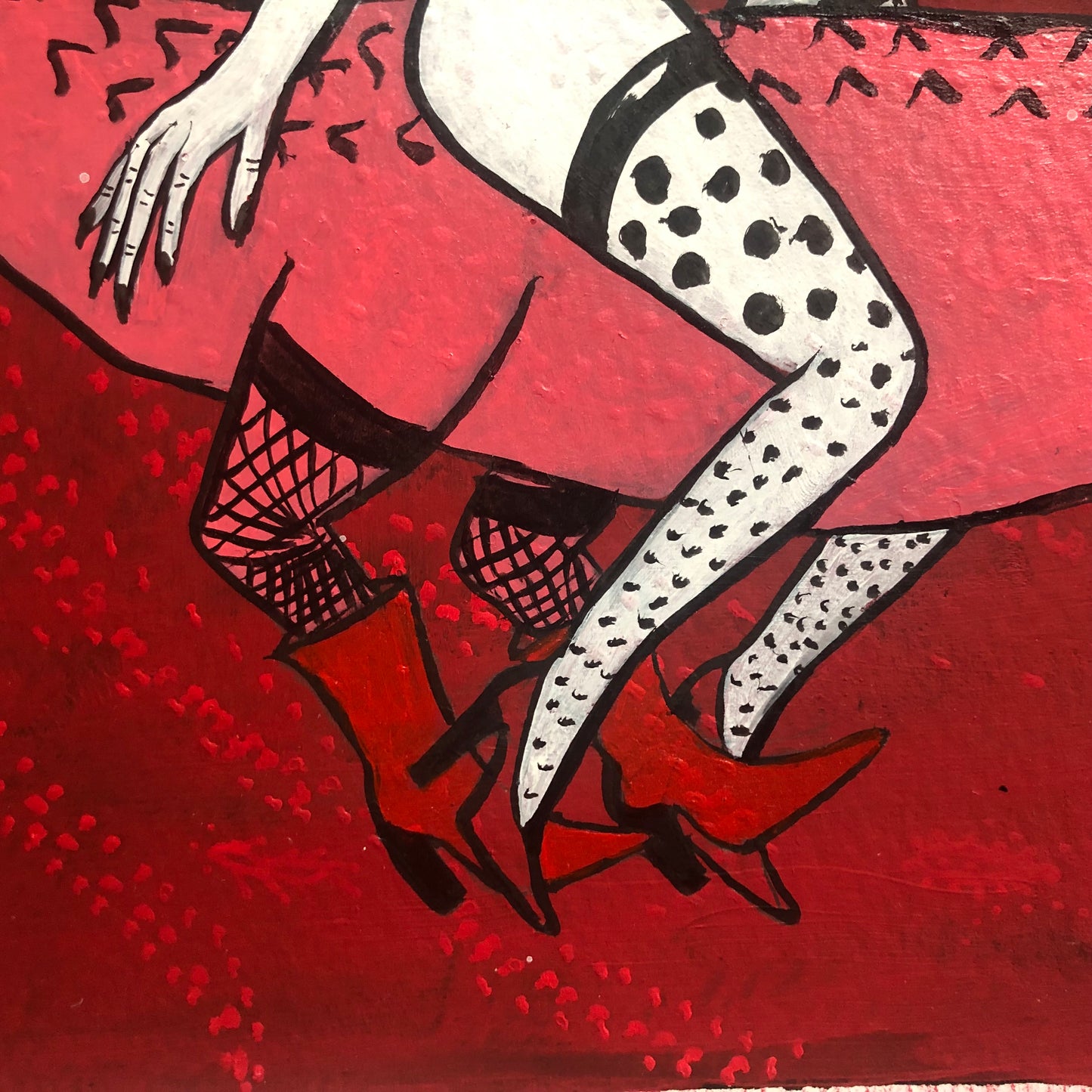 Mujer en lagarta