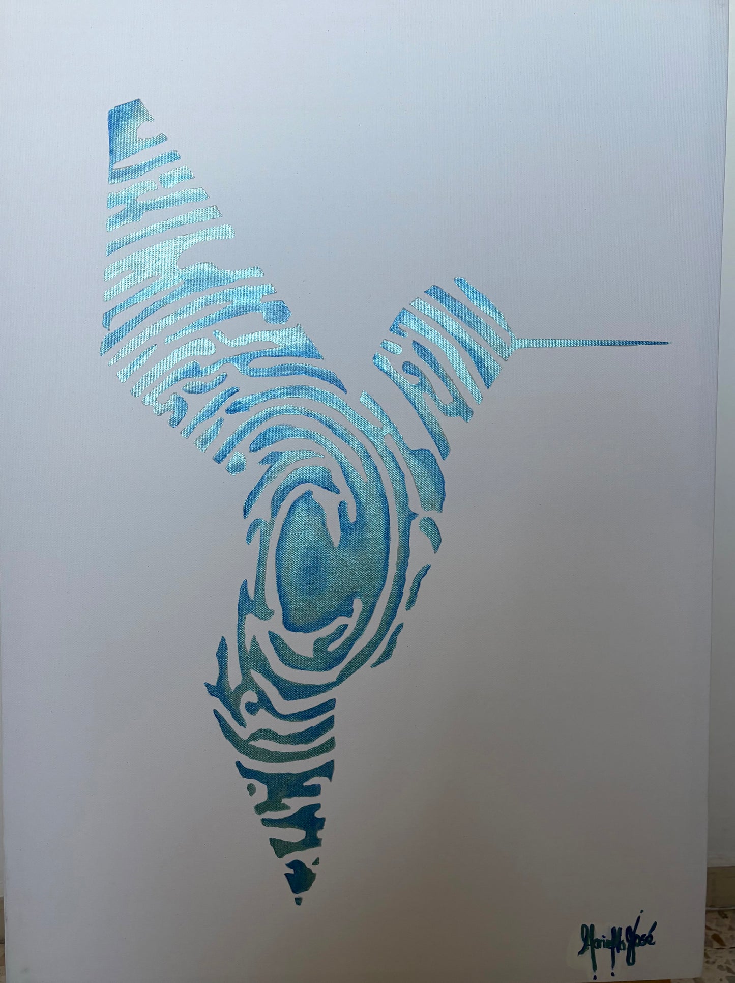 Arte contemporáneo Identidad Azul Verde