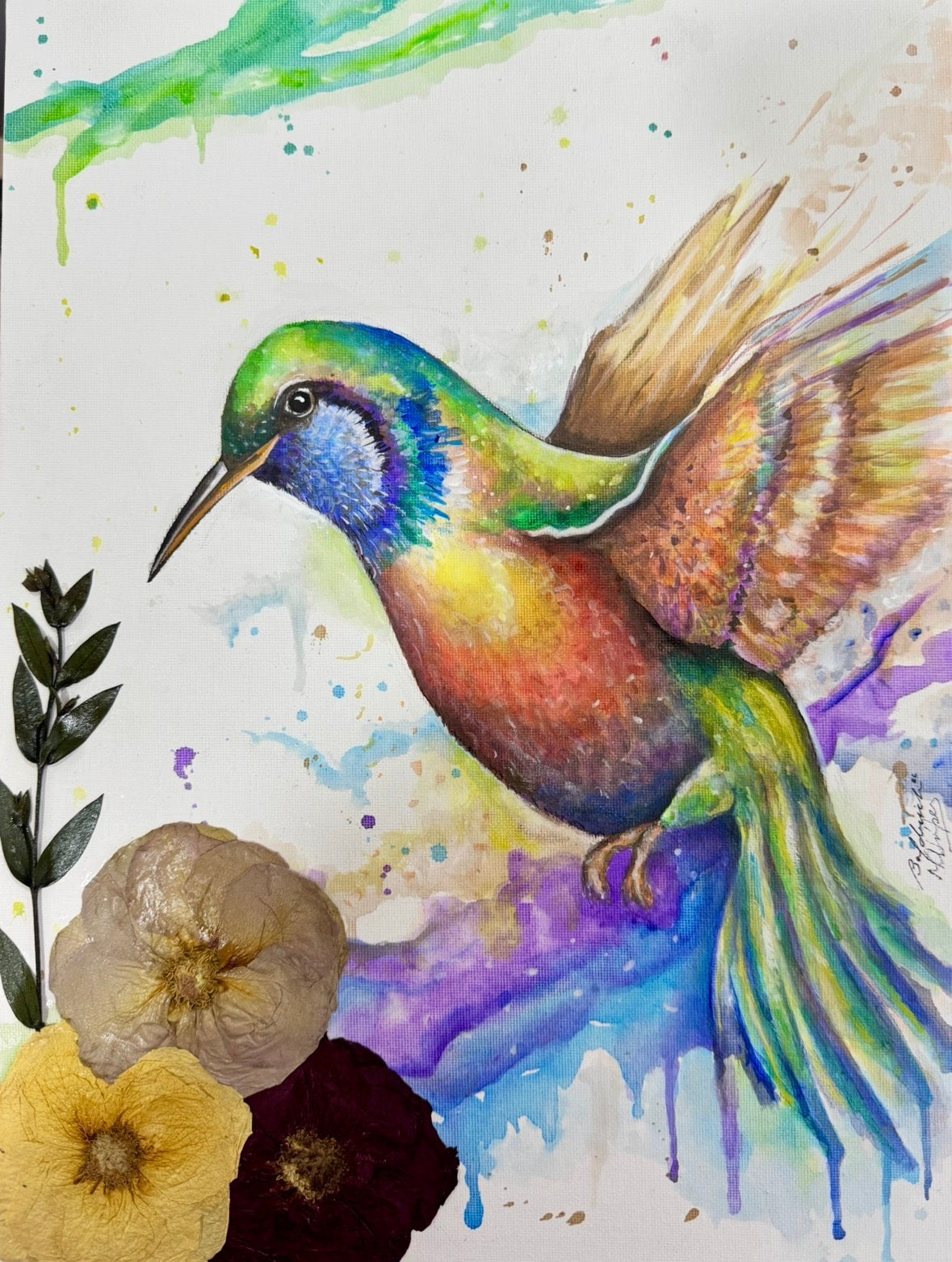 Colibrí en vuelo