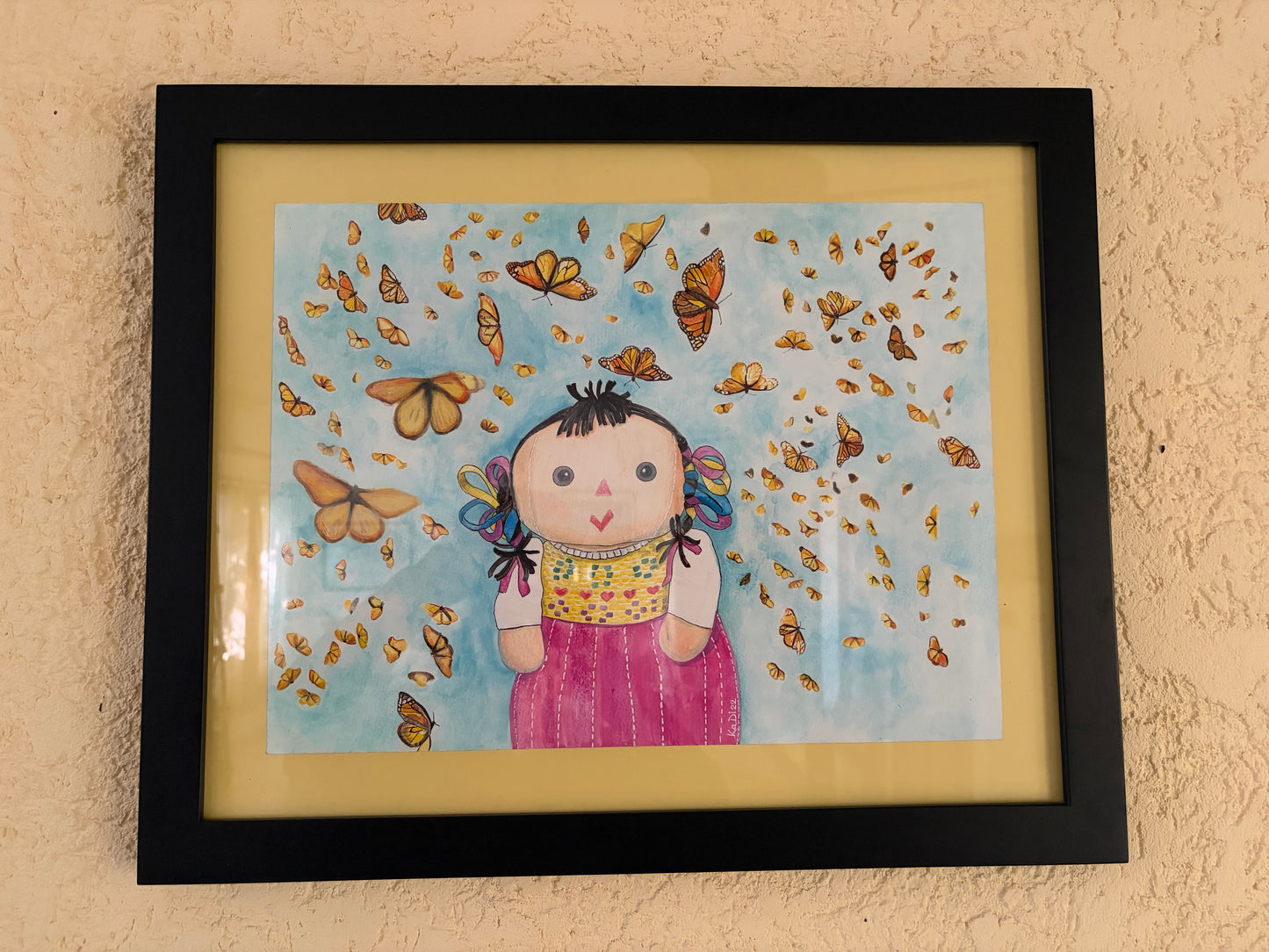 Cuadro decorativo- Muñequita Monarca