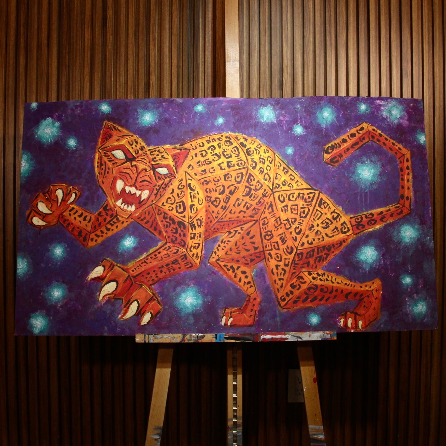 Pintura acrílica -EL JAGUAR