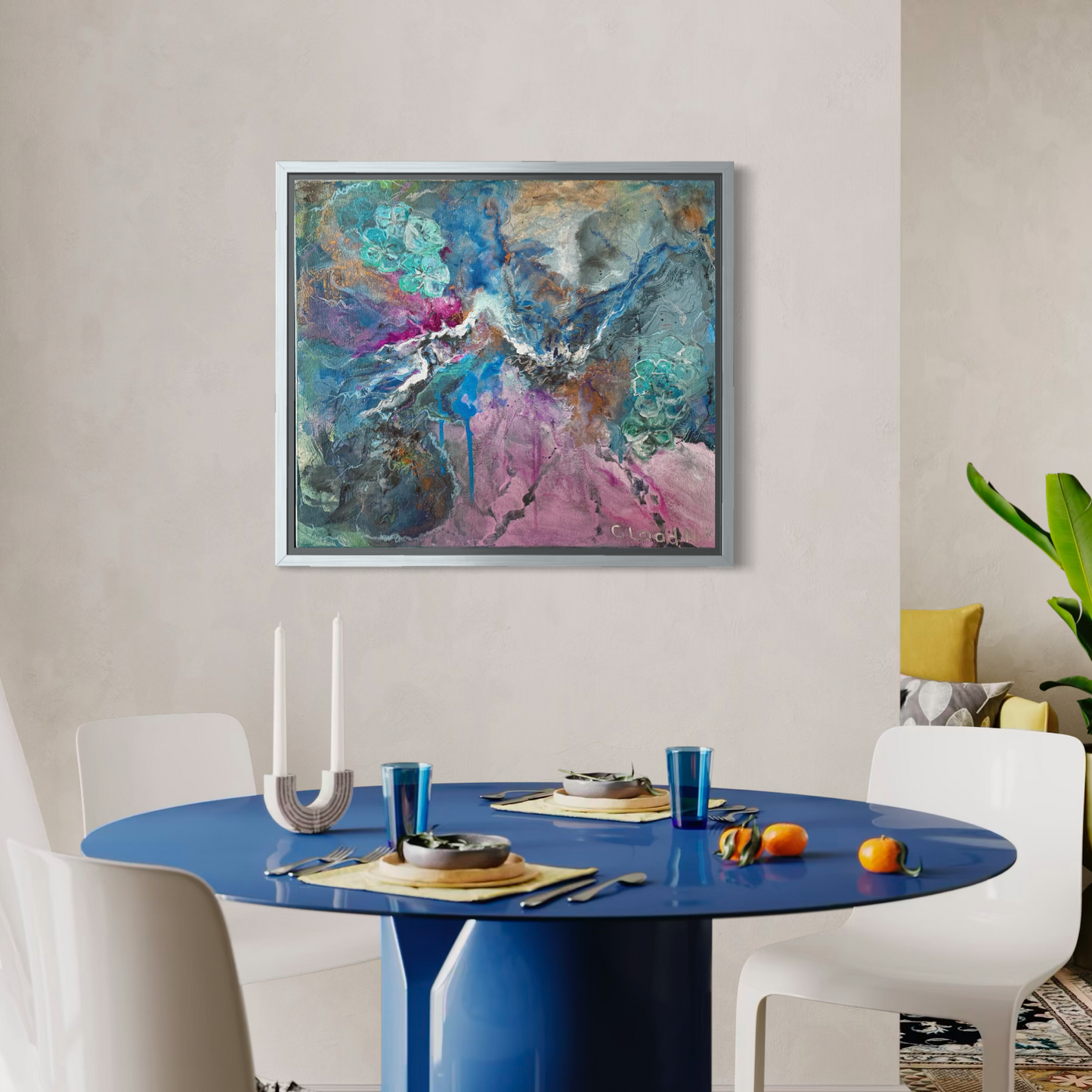 Obra de Arte Original - Abrazo Azul