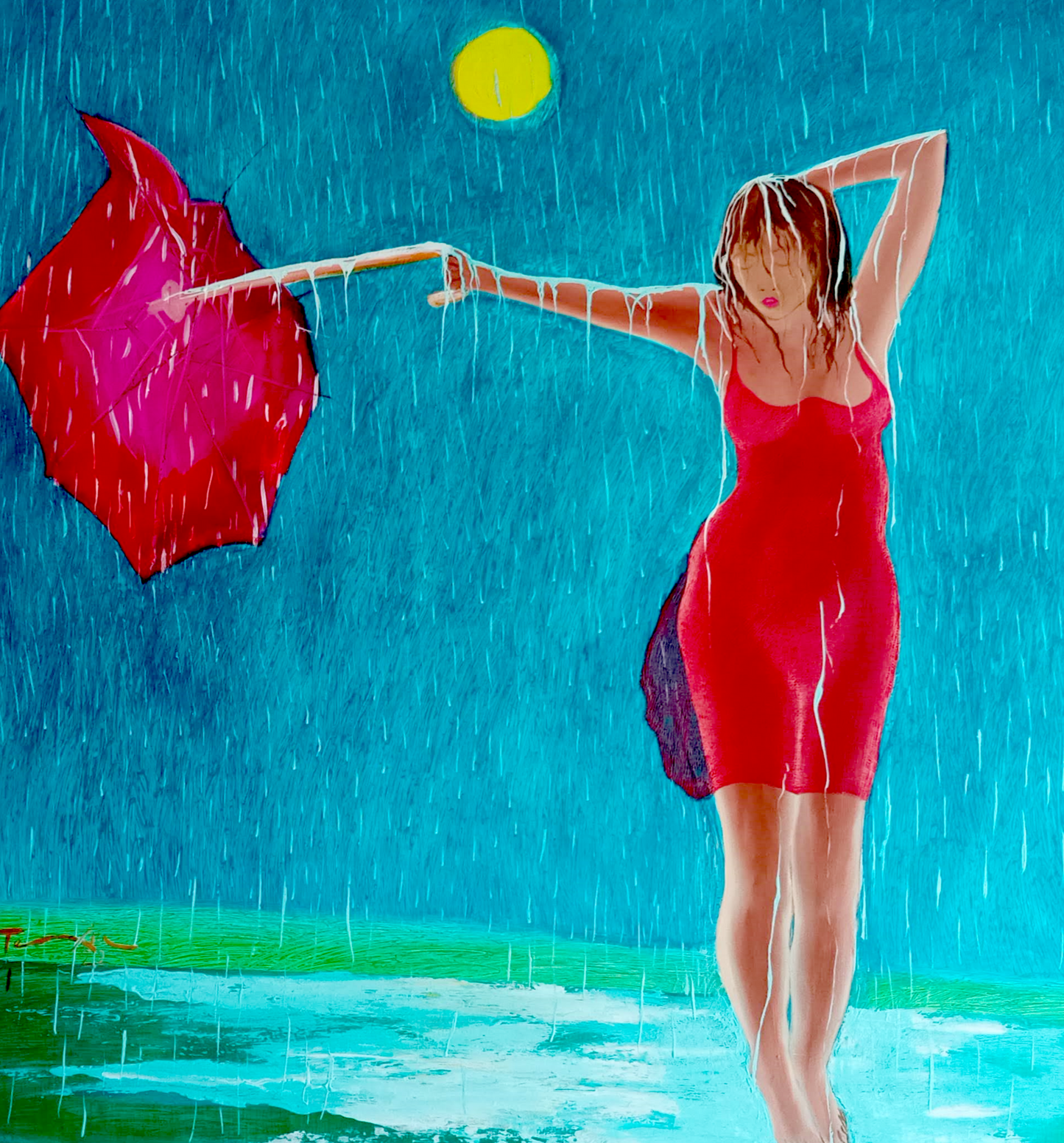 Éxtasis bajo la lluvia