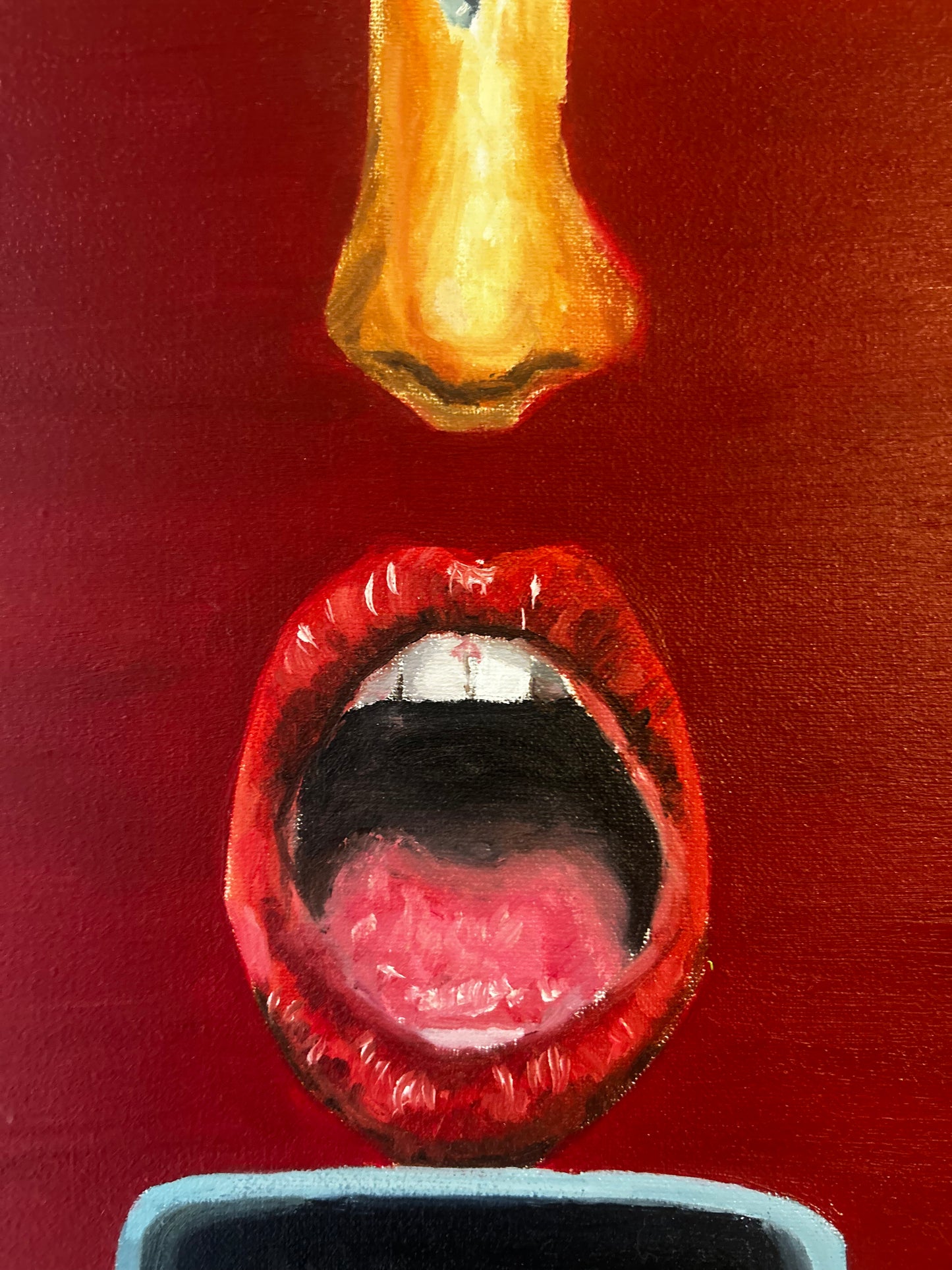 Cuadro al Óleo- El Rostro De Un artista