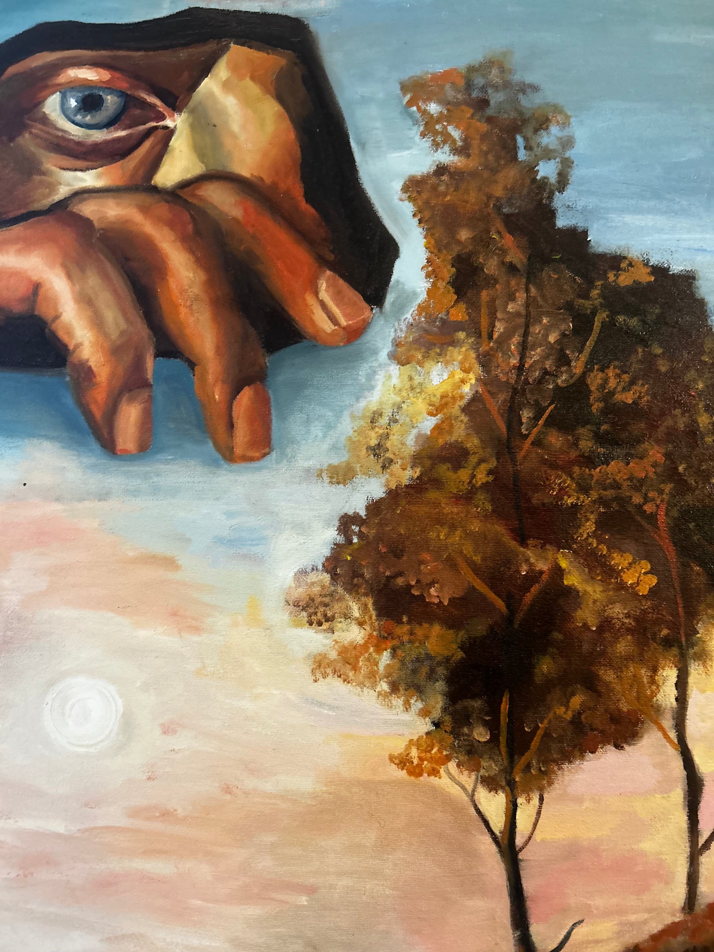 Cuadro al óleo- Sacrificio de la naturaleza