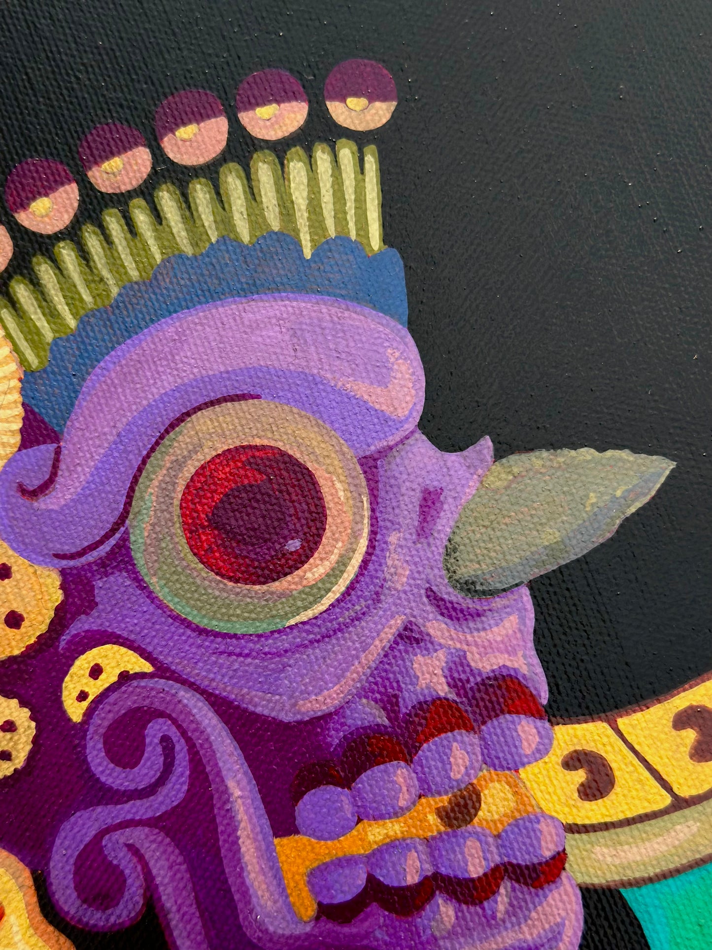 Cuadro decorativo - Miquiztli Atl chinolli