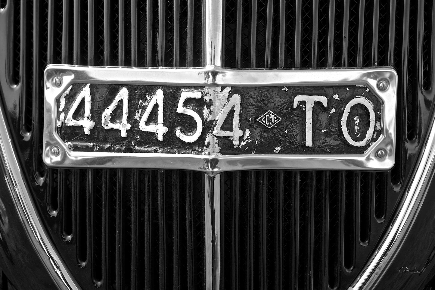 OLD CAR PLATE