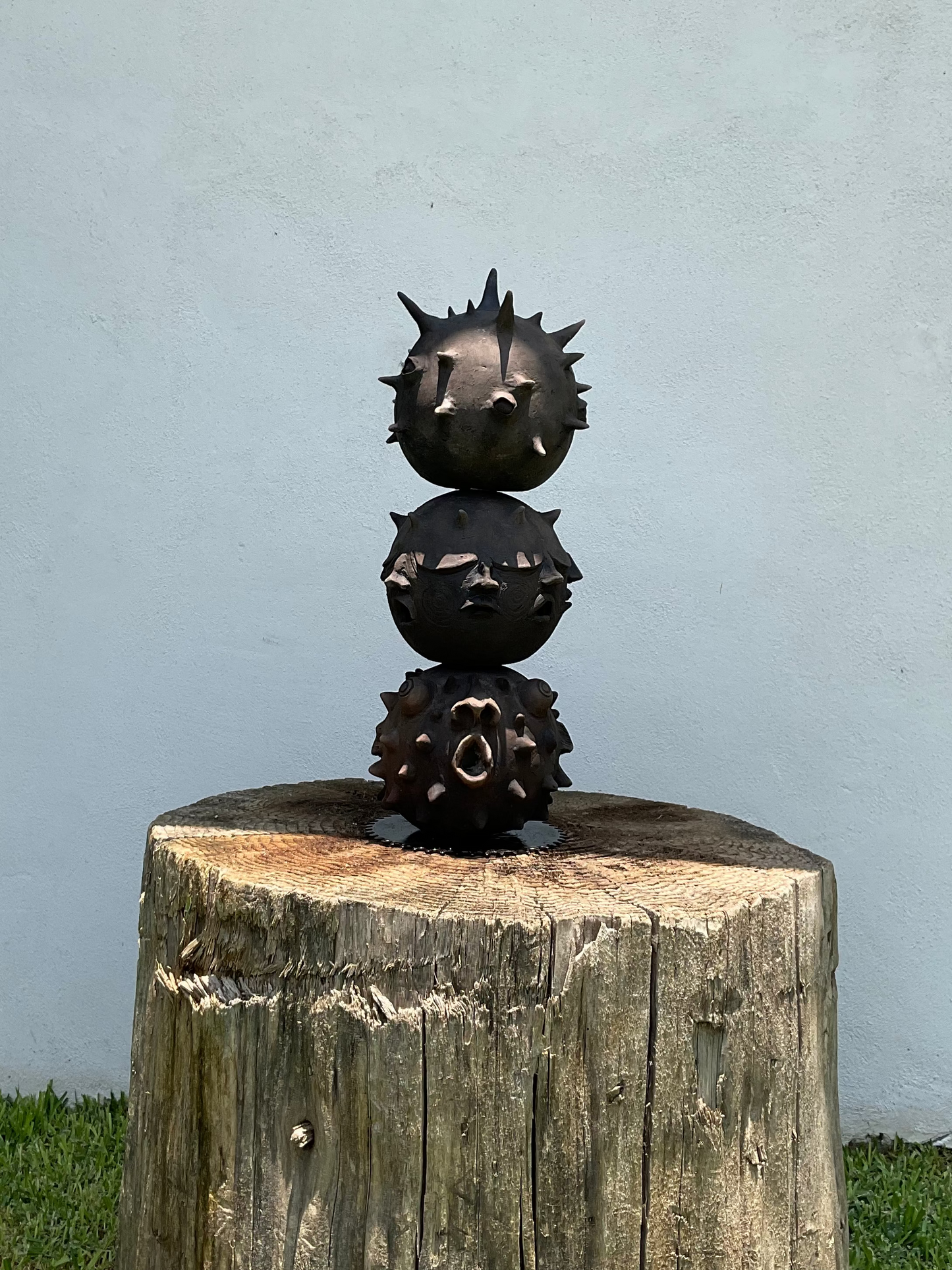Escultura Cerámica - Totem Barro Negro