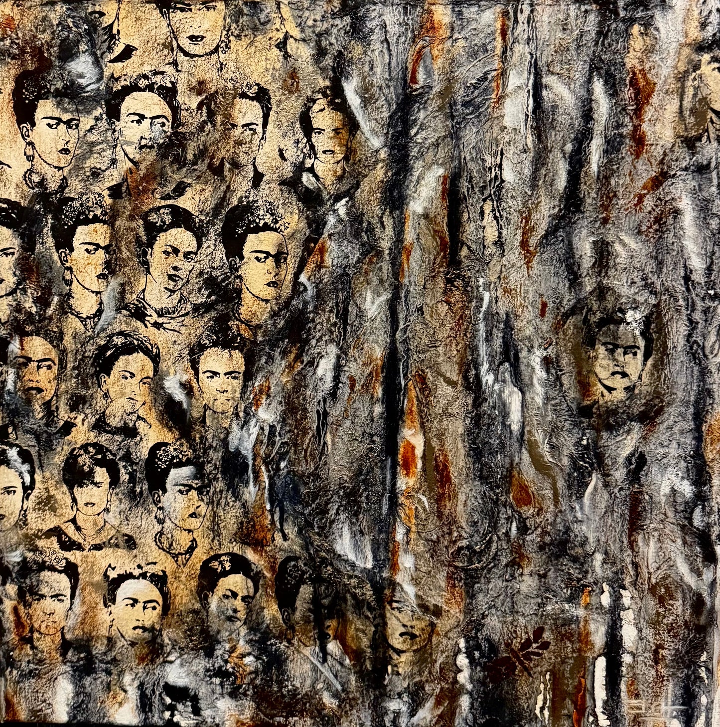 Cuadro al óleo - Los Amantes de Frida