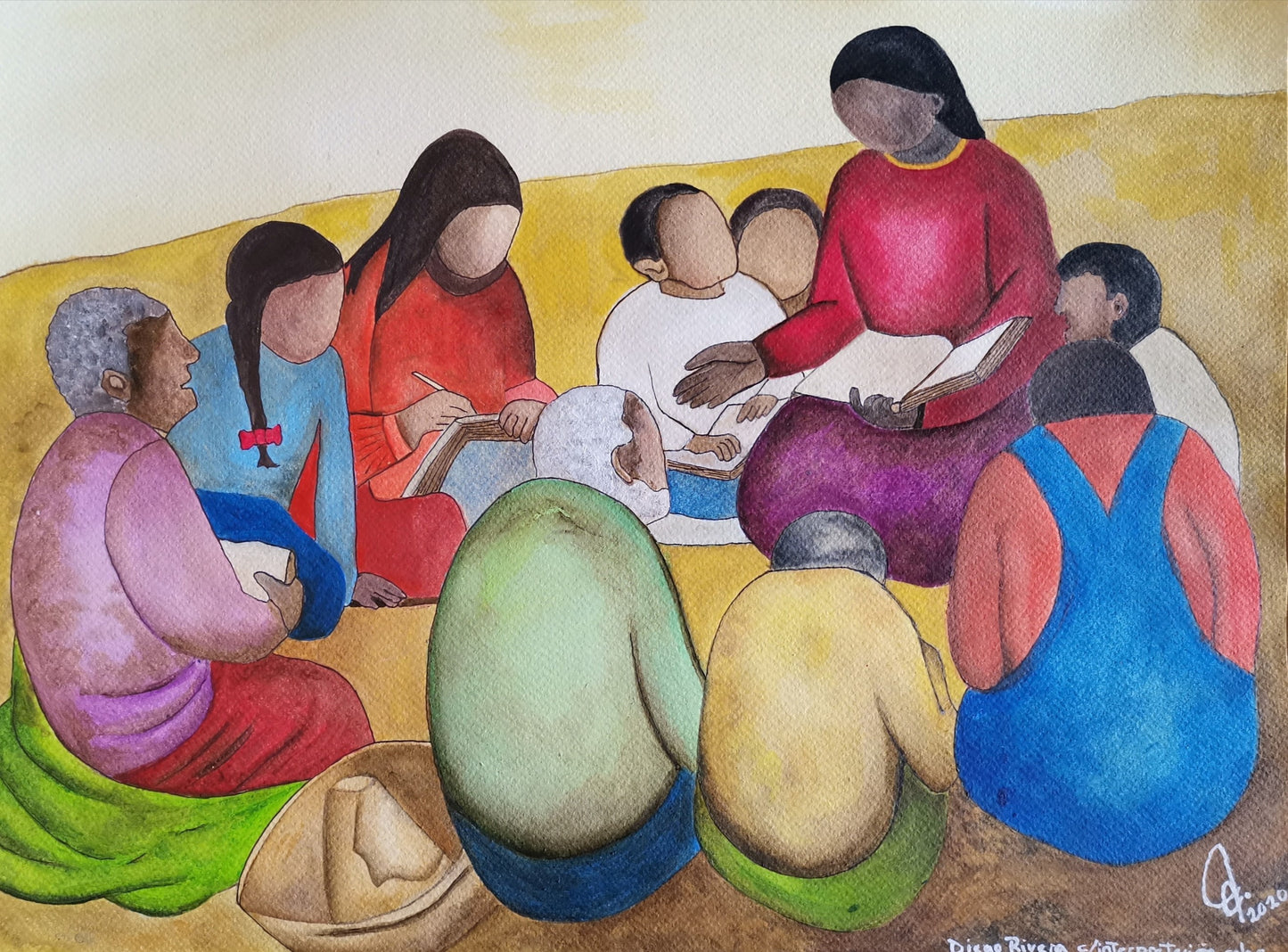 La maestra rural recoloreada