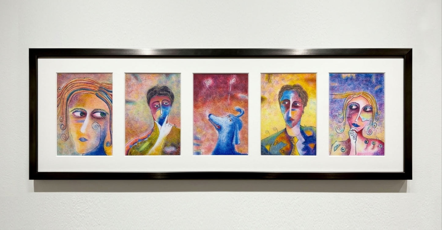 OBRA DE ARTE ORIGINAL "ENTRE EL PENSAMIENTO Y LA DUDA"